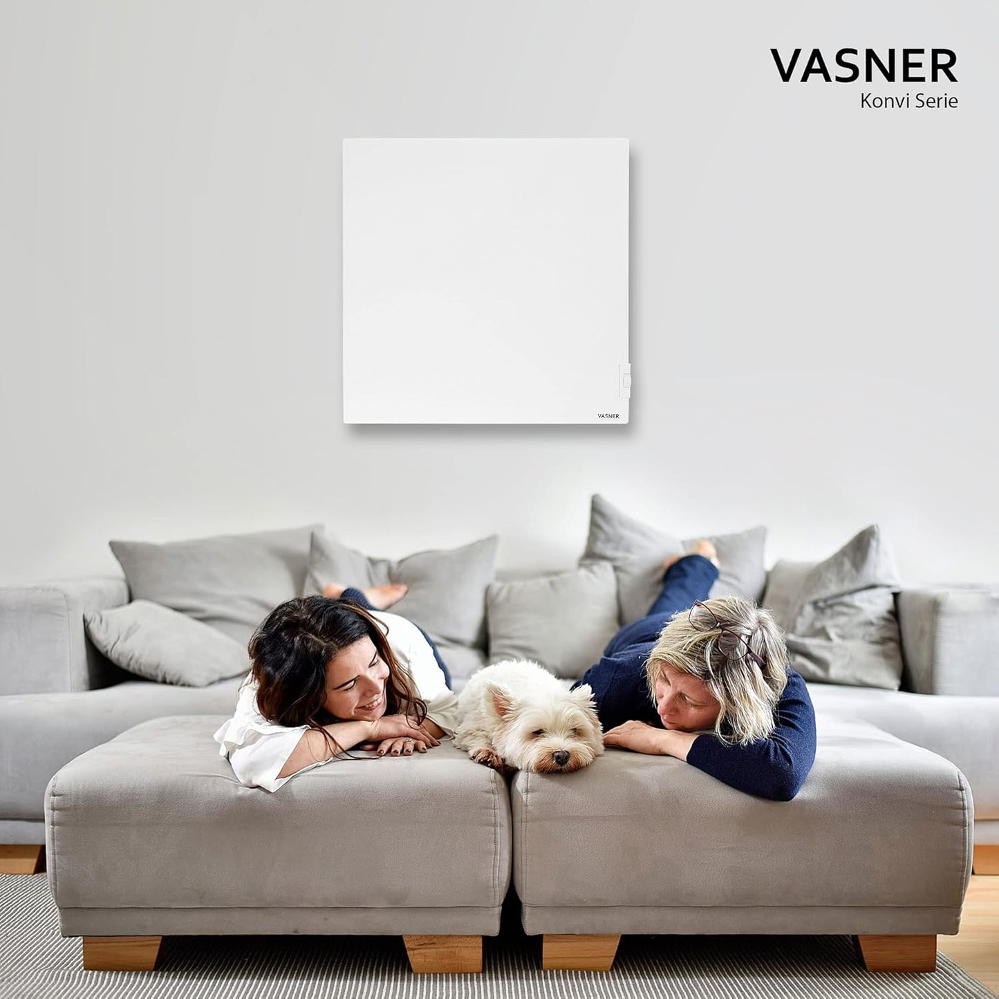 Konvi Hybridheizung mit Thermostat, 600 Watt