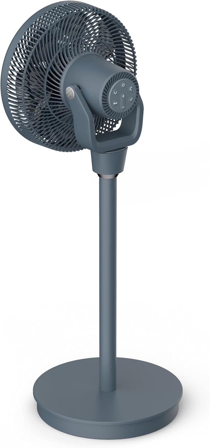 Turbo Swift Silence Standventilator mit 18 Geschwindigkeiten, Blau