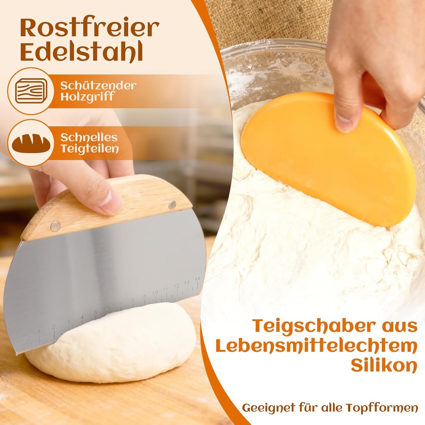 Gärkörbchen Starter-Set für Sauerteigbrot