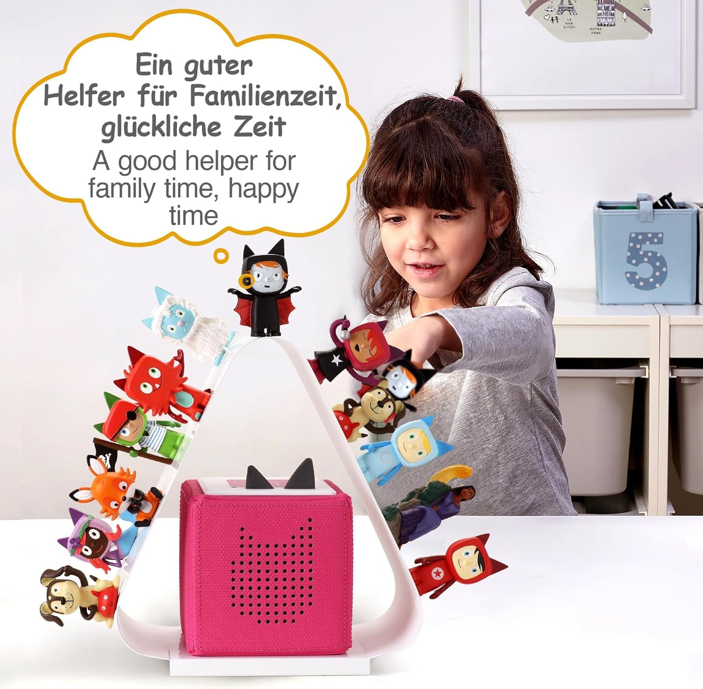 Magnetisches Toniebox-Regal für über 40 Figuren