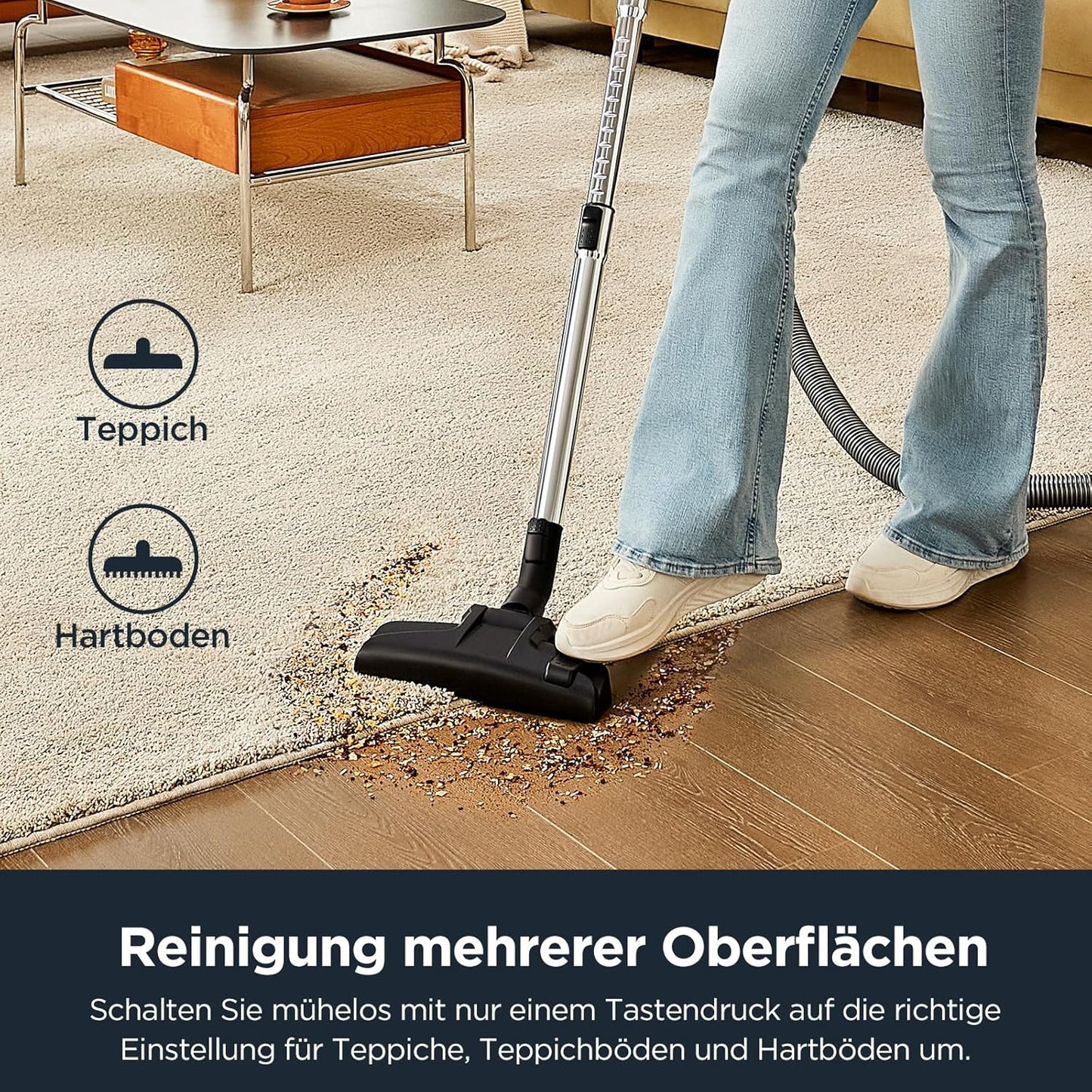 WhirlWind - Beutelloser Staubsauger mit HEPA-Filter, Whirlwind