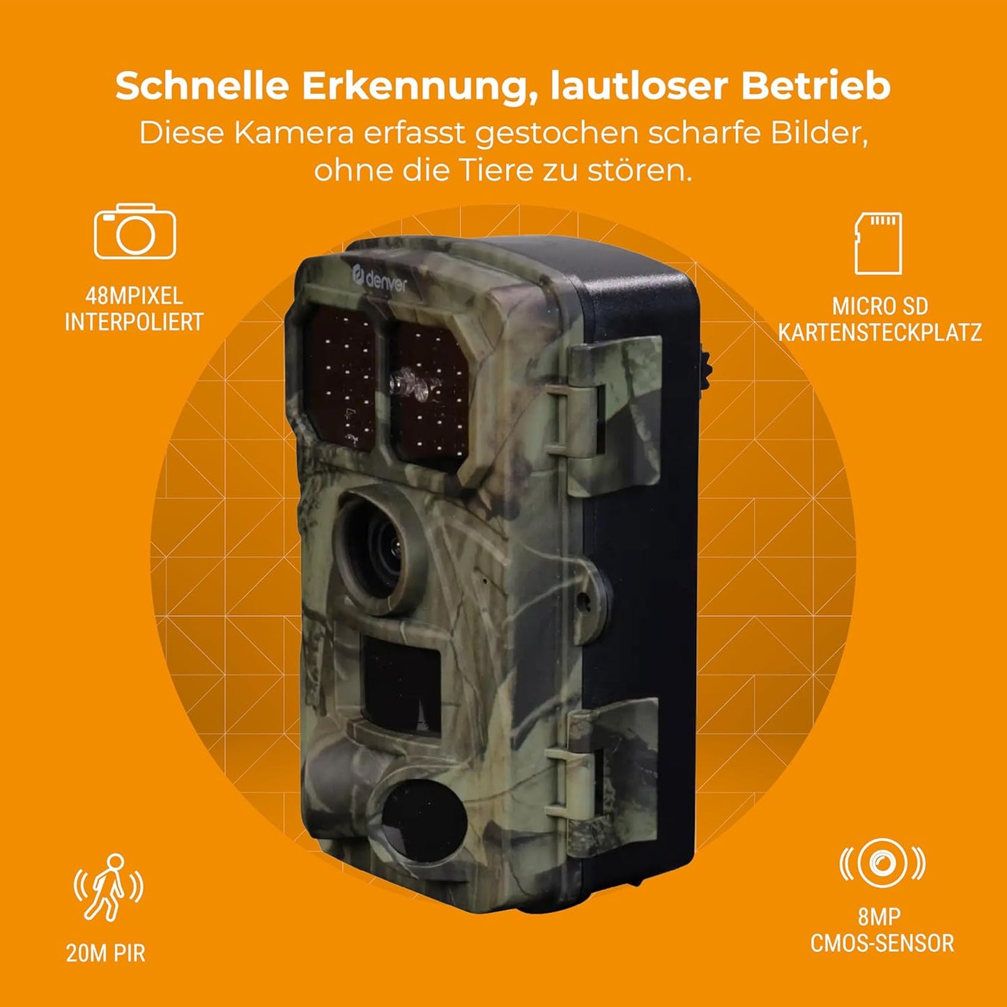 WCT-8026W Wildkamera mit Wi-Fi und 4K Video