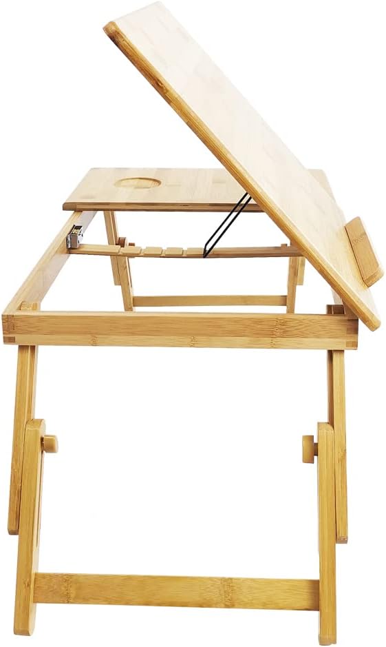 Höhenverstellbarer Laptoptisch, Gelb-1