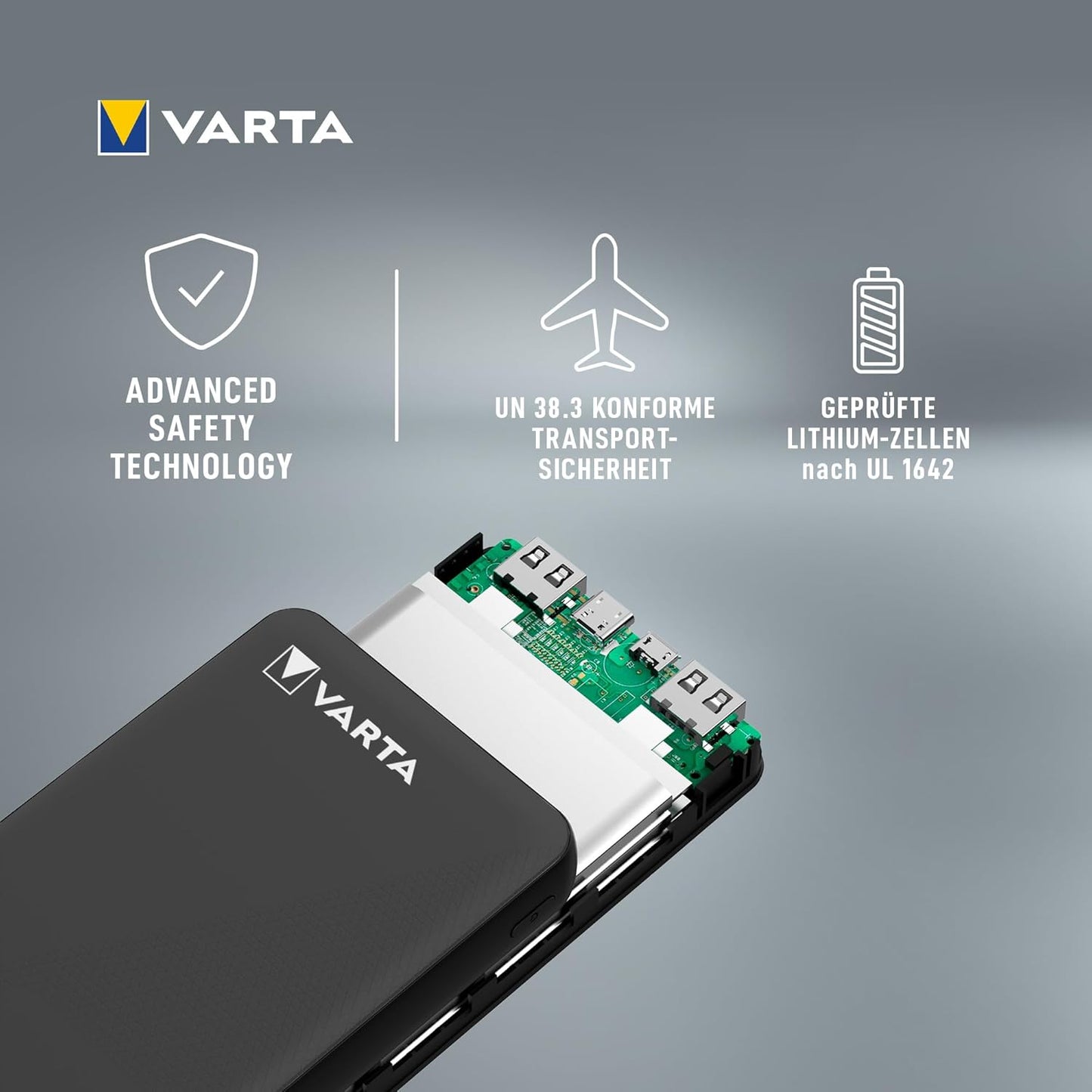 Powerbank mit 4 Anschlüssen (20.000mAh), 20.000mAh 1 Stück