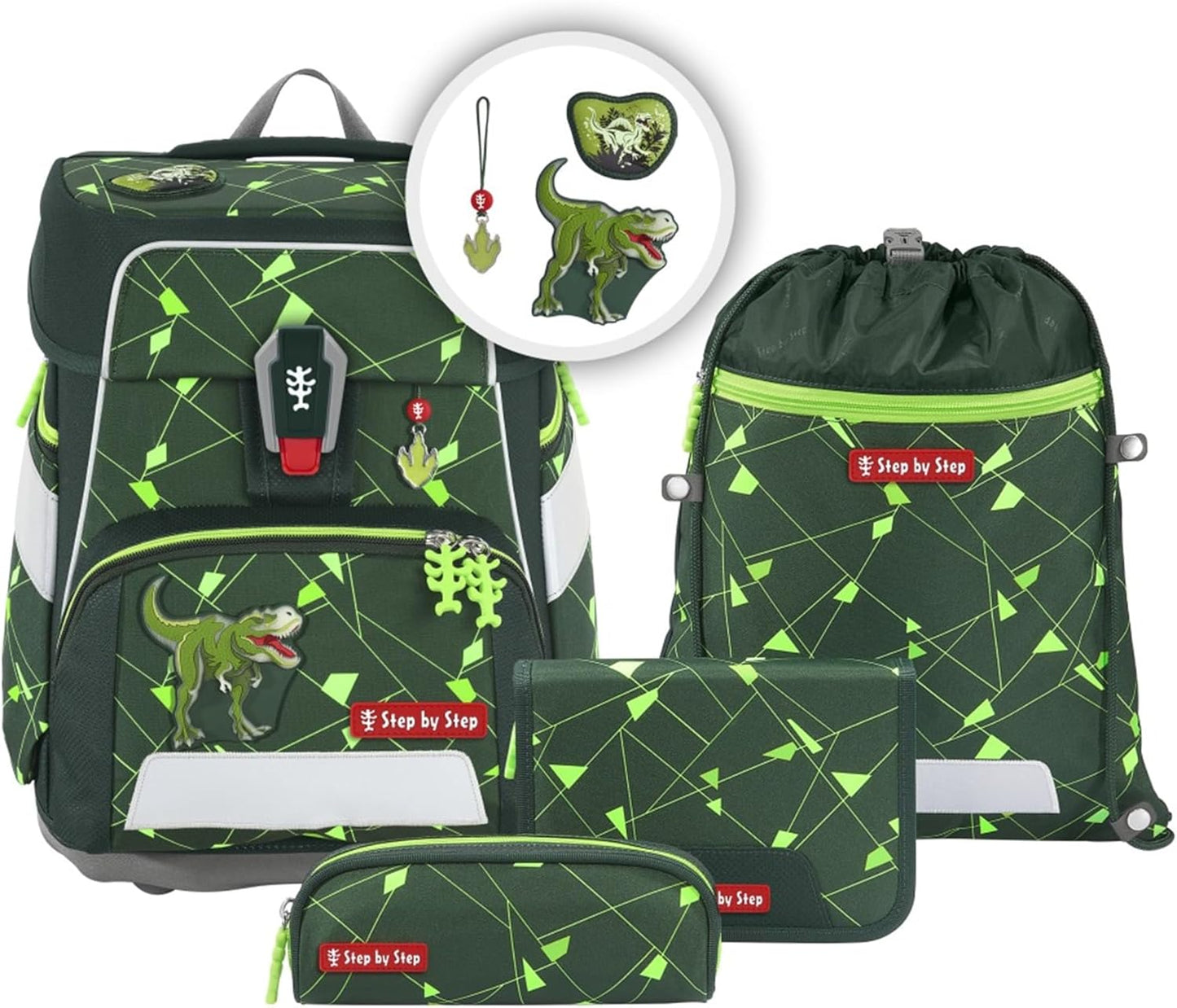 Schulranzen-Set Dino Night Tyro, Dino Night Tyro