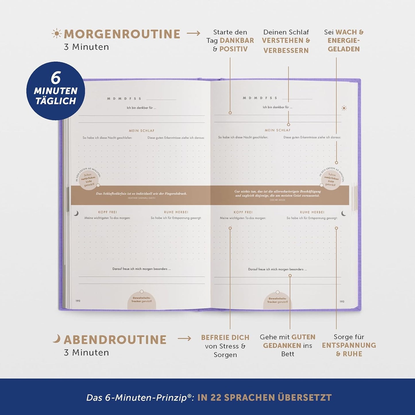 Das 6-Minuten-Schlaftagebuch, Lavendel