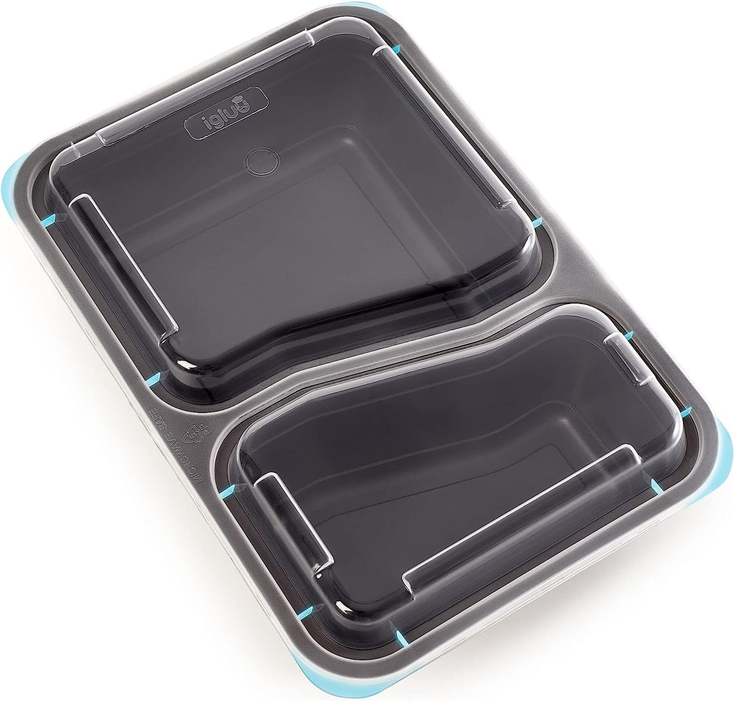 2-Fach Meal Prep Container, 20 Pack