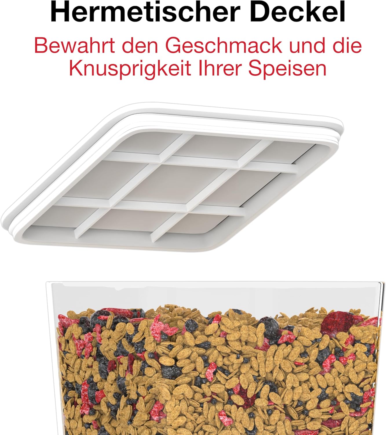 Müslispender, Weiß