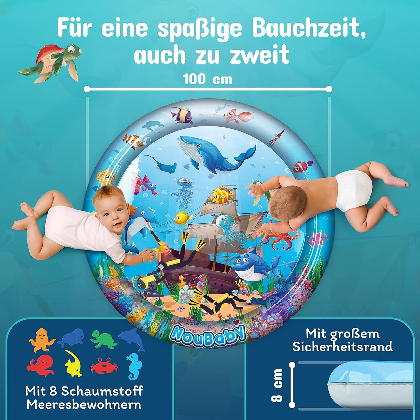 Wasserspielmatte für Babys XXL (100 cm), XXL 100 CM