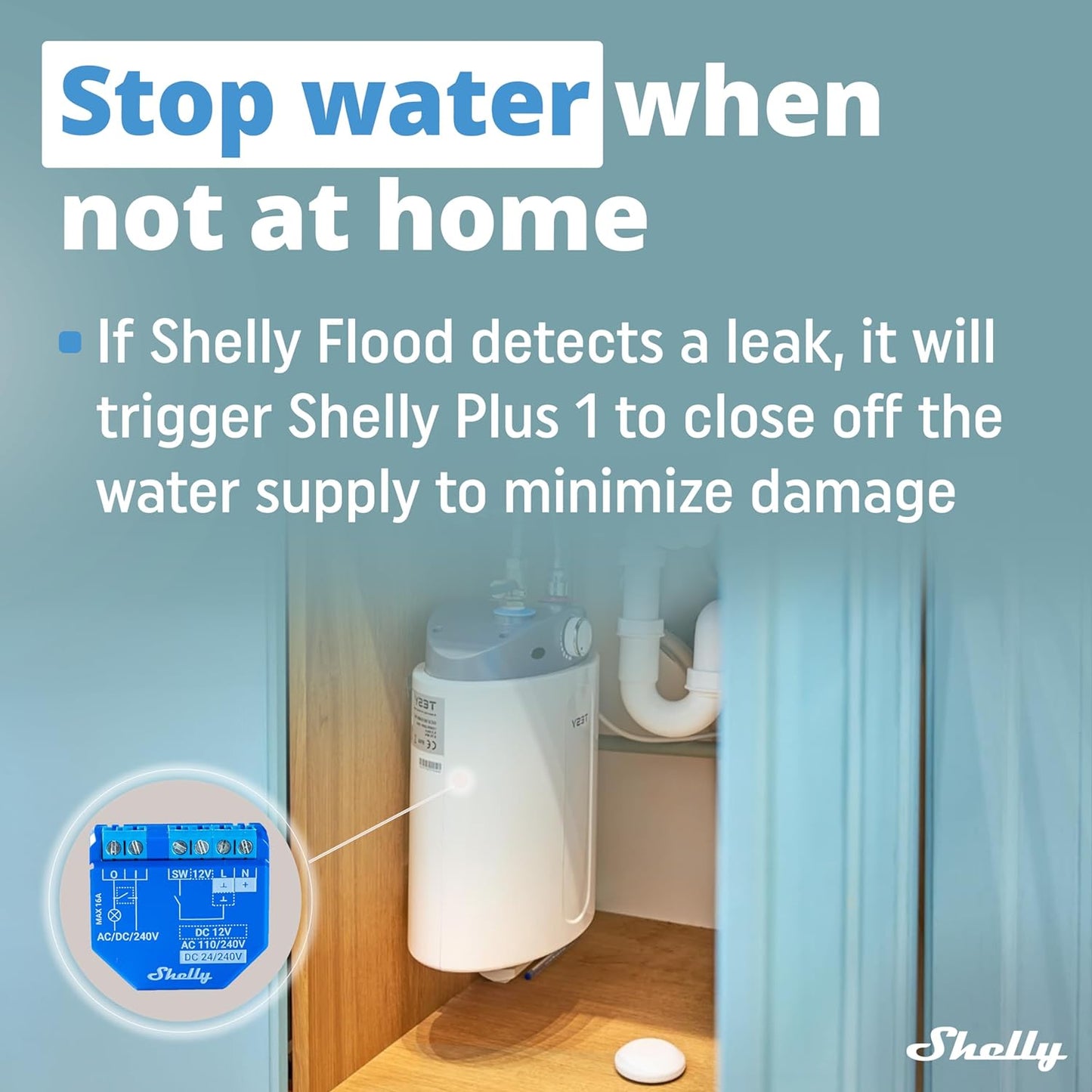 Flood WiFi-Flood & Temperatur Sensor, Single