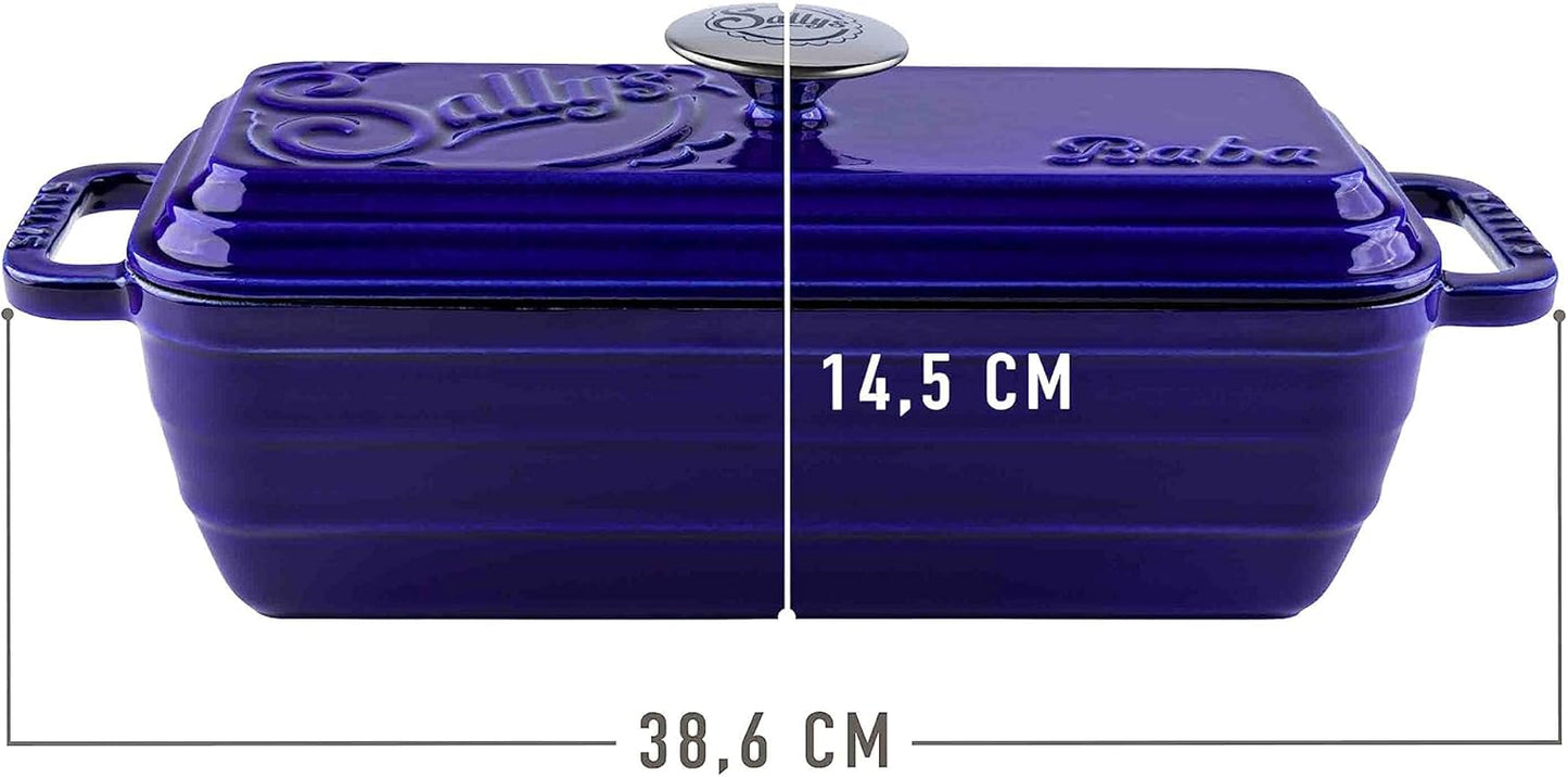 Brot-Backform Baba, Royal Blue Majolika