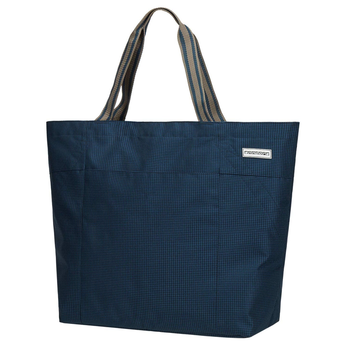 Strandtasche, Blau Hahnentritt