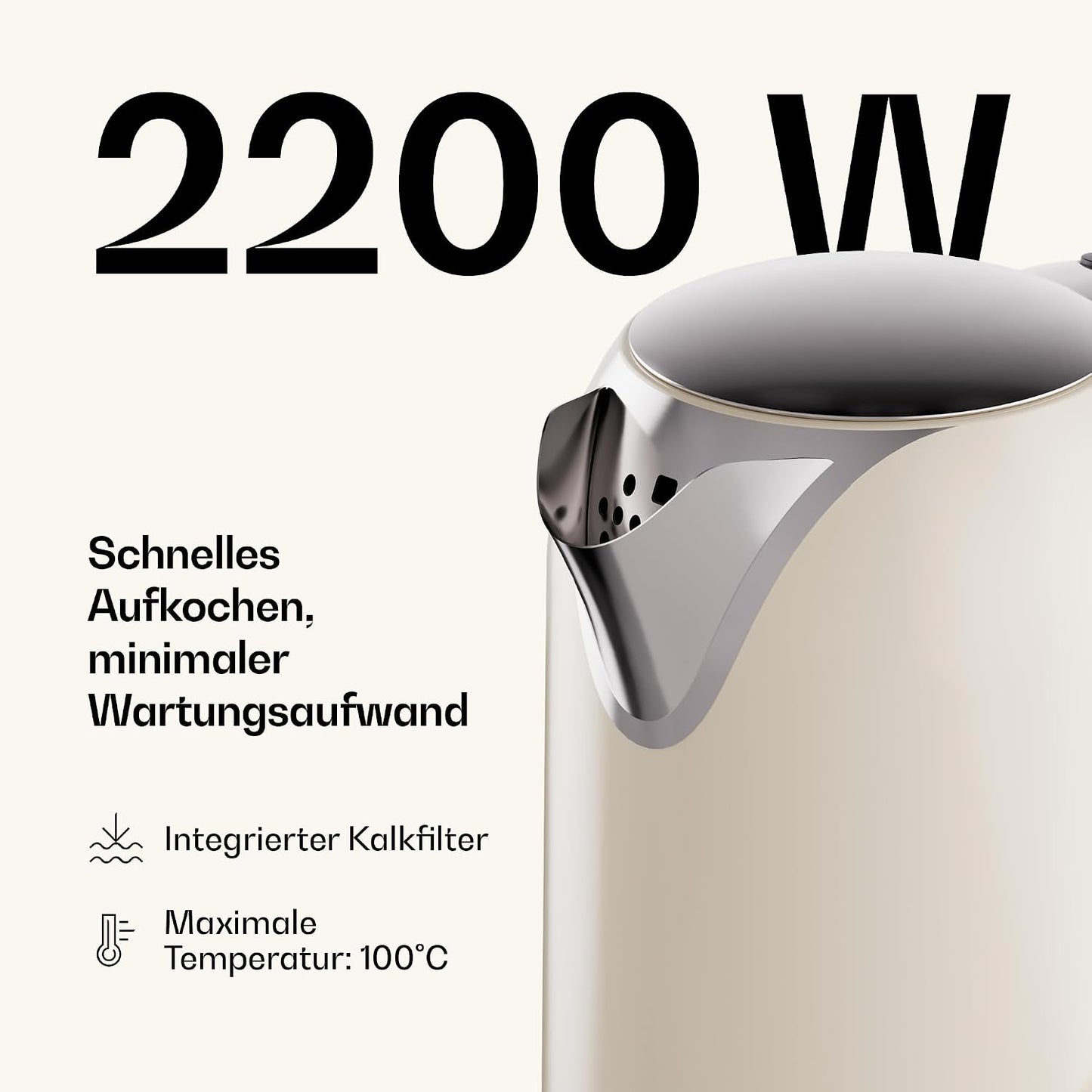 Wasserkocher Victoria, Creme Wasserkocher