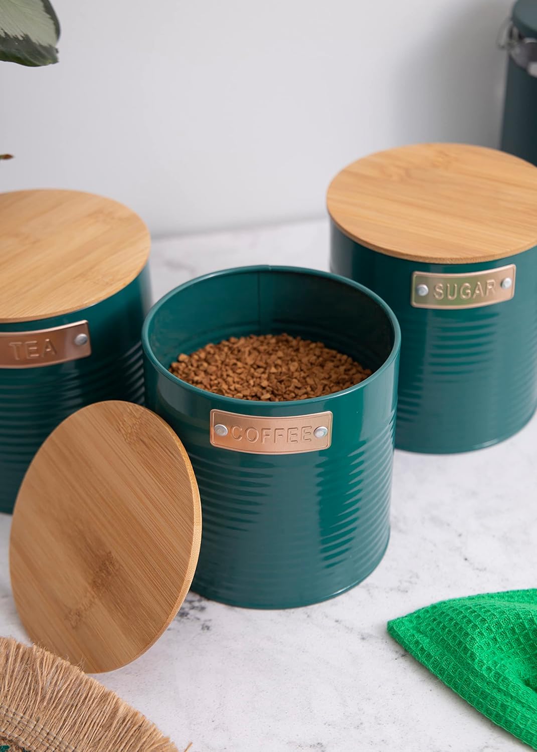 3-teiliges Vorratsbehälter-Set in Geschenkbox, Klar