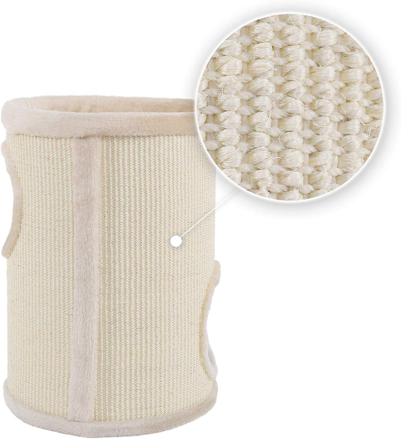 Kratztonne mit Spielball, Beige 50 cm Höhe