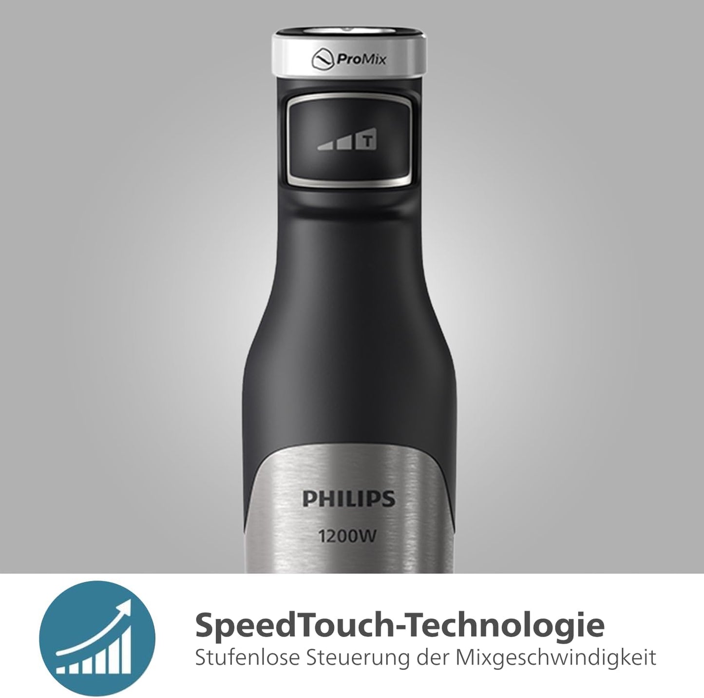 Stabmixer-Set mit Zubehör, 1200W, ProMix-Technologie, + Zerkleinerer, Kompakthacker, Schneebesen