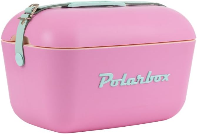 Retro Kühlbox mit thermischer Isolierung (12 L), 12 L Candy Pink