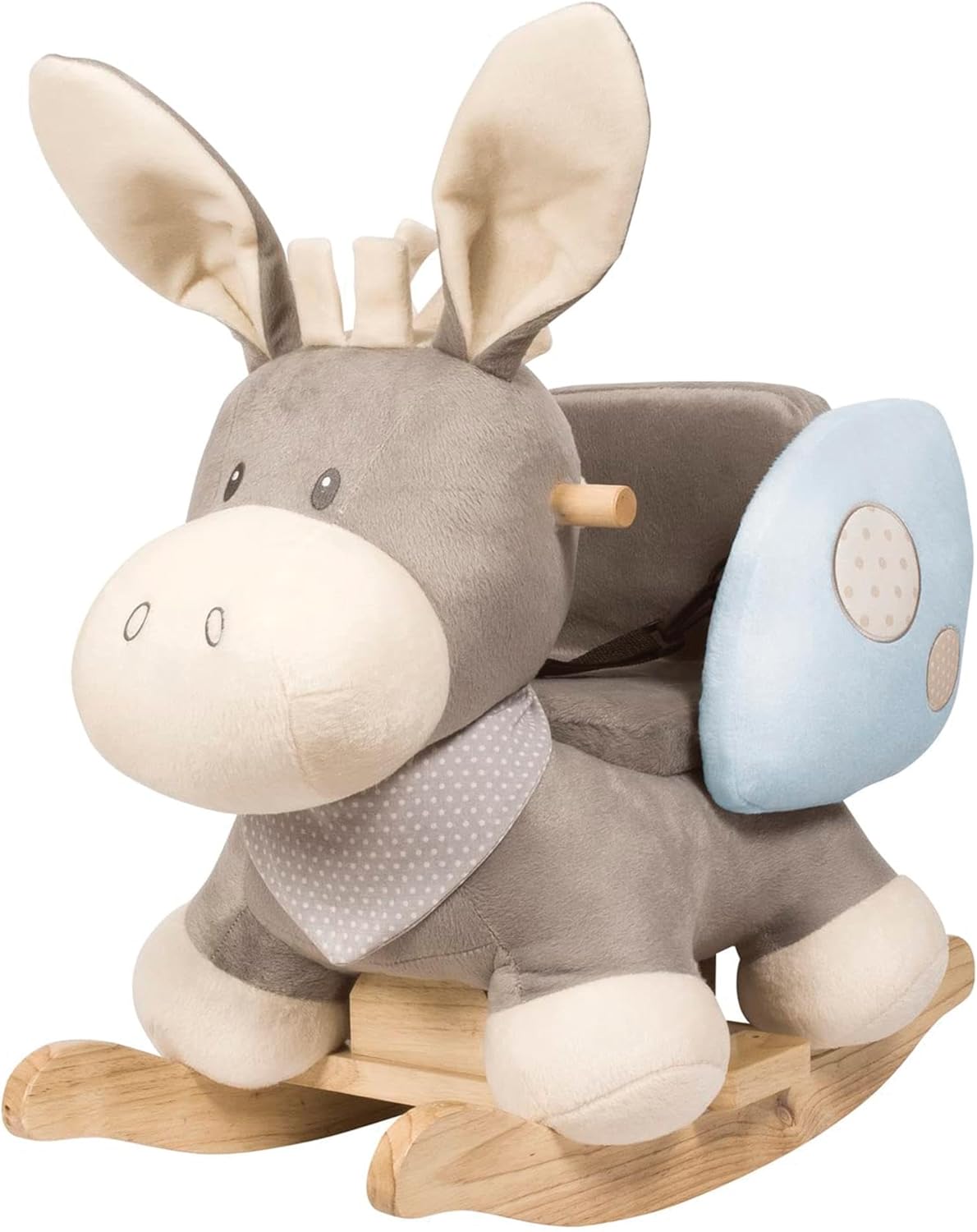 Schaukeltier Esel für Kleinkinder, Esel Cappuccino (Blau)