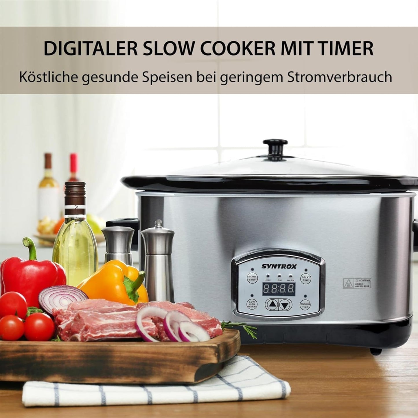 Slow Cooker, 7.5 Liter