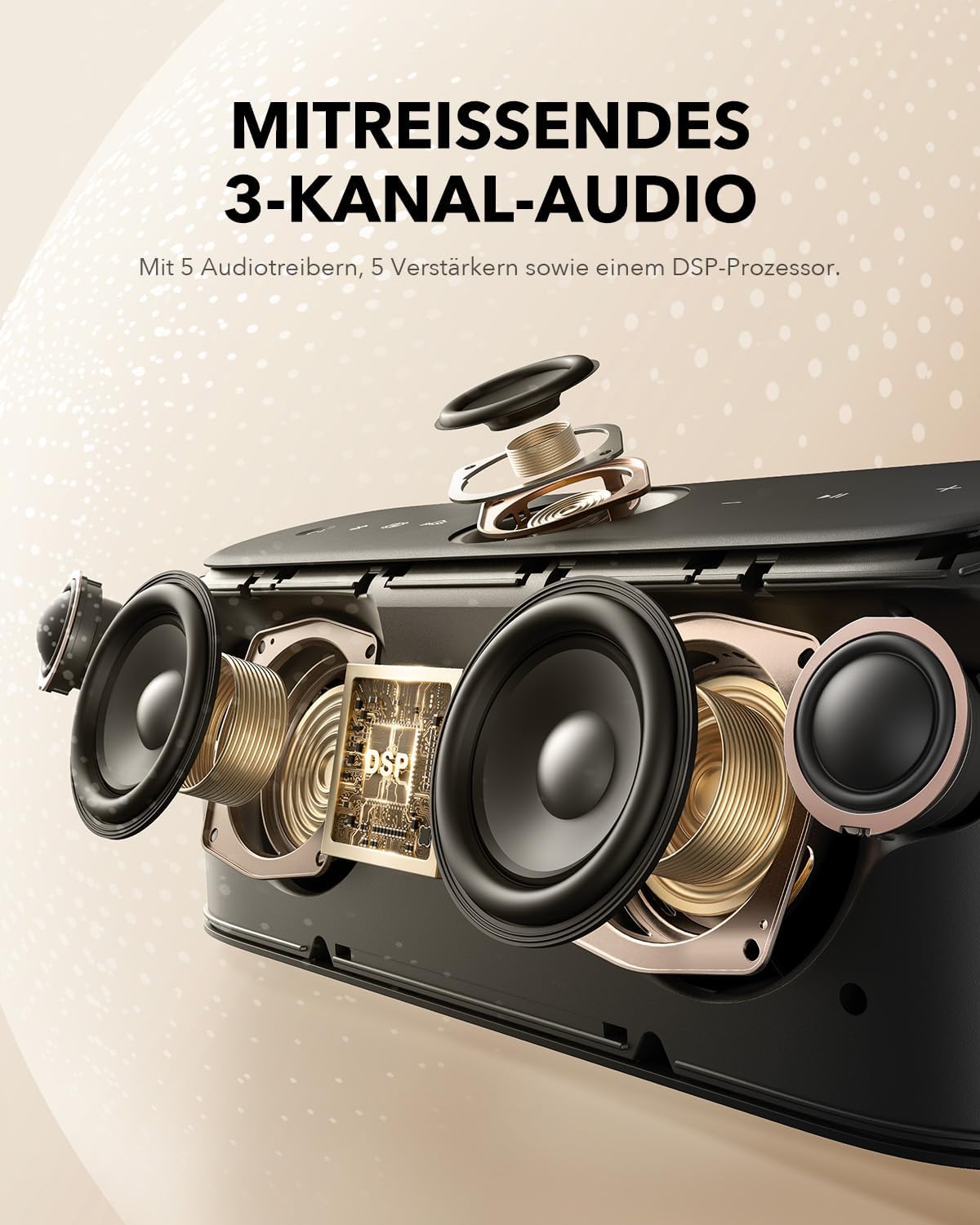 Motion x600 Bluetooth Lautsprecher, black