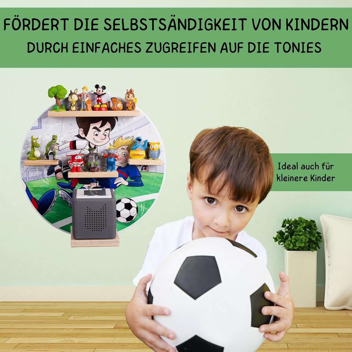 Toniebox Regal, Fussball