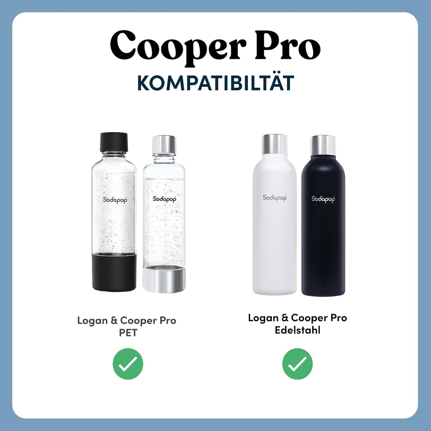 Cooper Pro, Schwarz inkl. 1x PET-Flasche