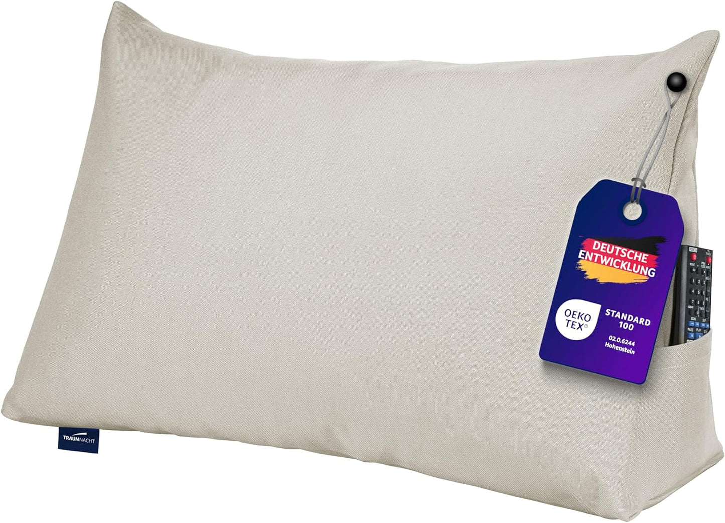 Cozy Rückenkissen mit abnehmbarem Bezug, Beige