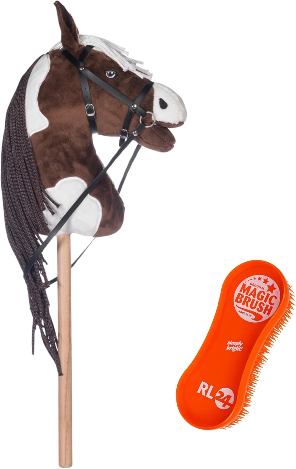 Steckenpferd Trixi mit MagicBrush, Trixi (Braun/Weiß)