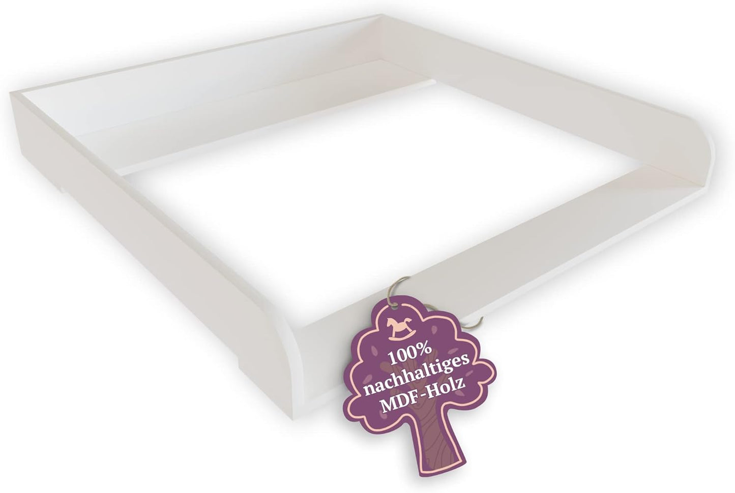 Wickelaufsatz Lasse für Hemnes und Songesand Kommoden, Weiß Holzstärke: 2cm