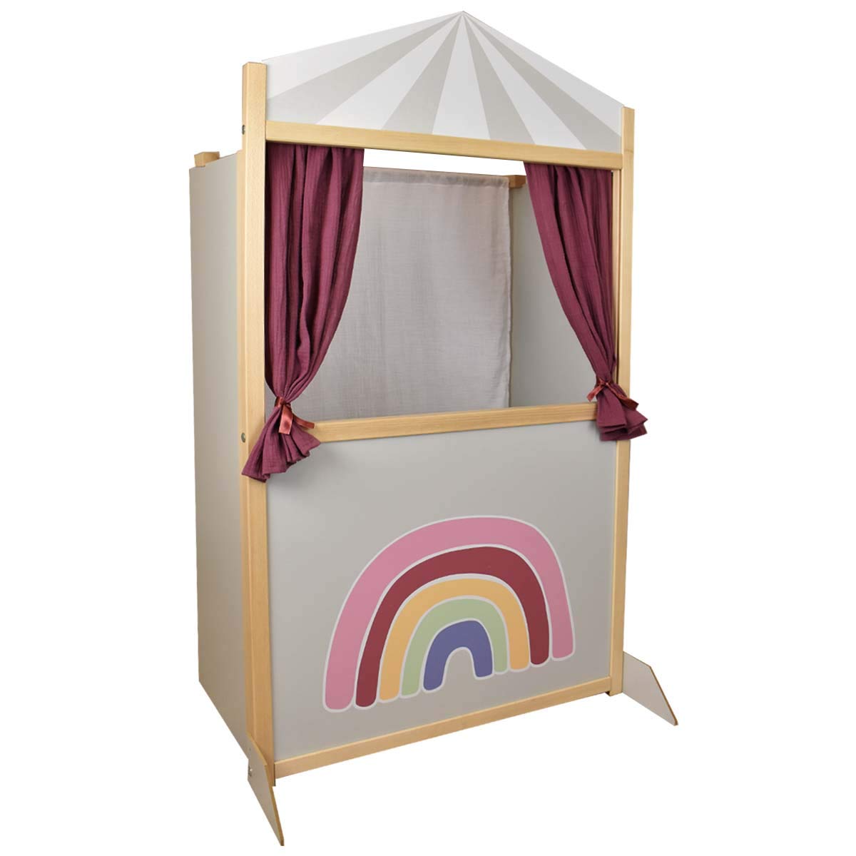 Puppentheater für Kinder, Grau Beere