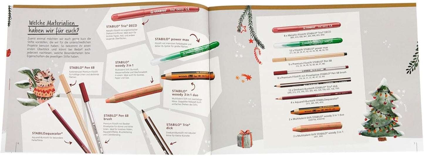 Adventskalender mit über 50 Kreativ-Produkten