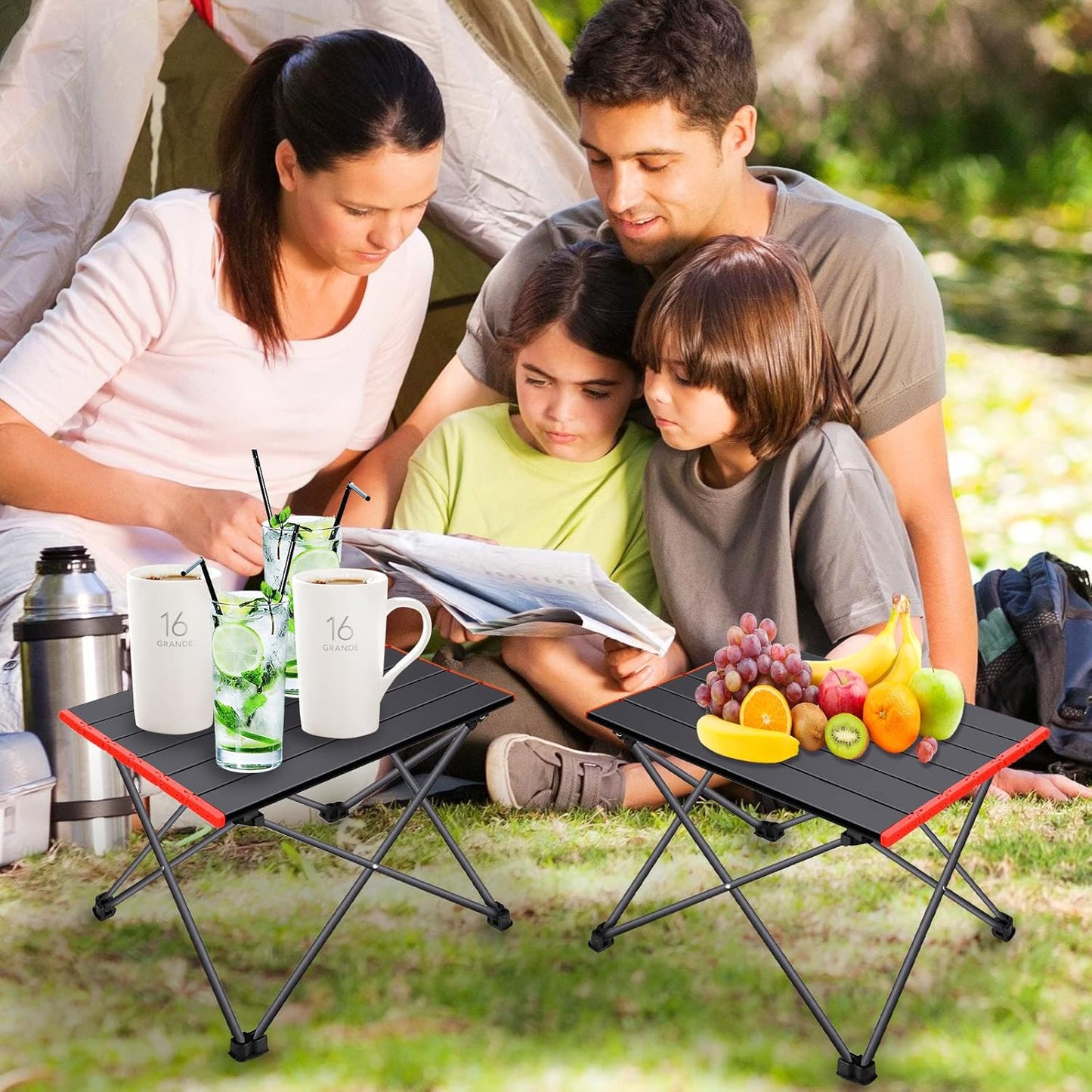 Tragbarer Klapptisch für Camping