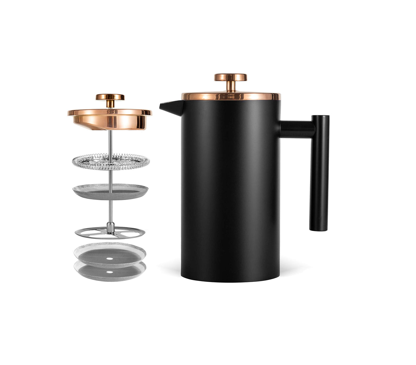 Kaffeebereiter French Press, 350ml Schwarz