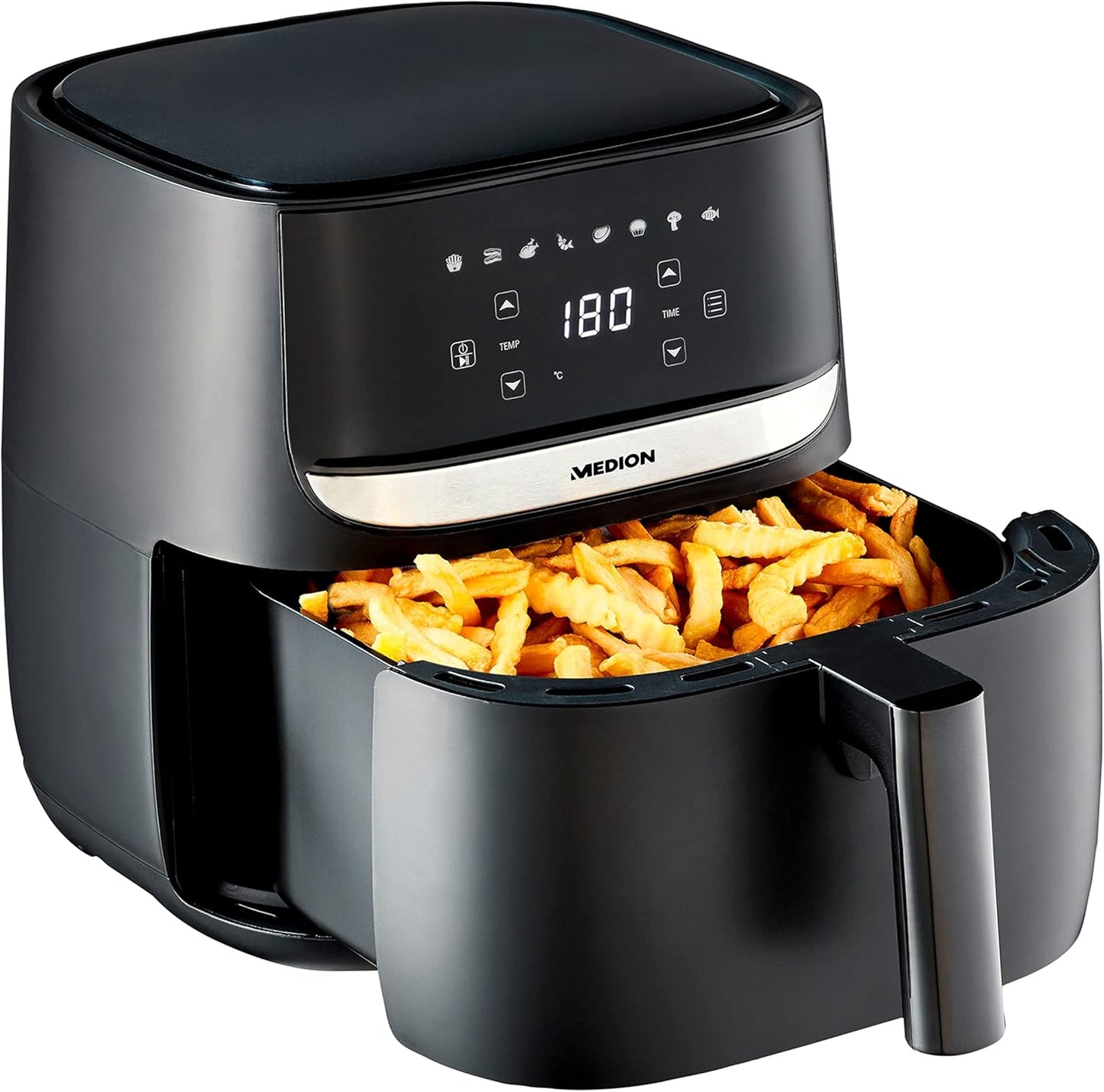Heissluftfritteuse E50 XL, 5,7 Liter / Schwarz