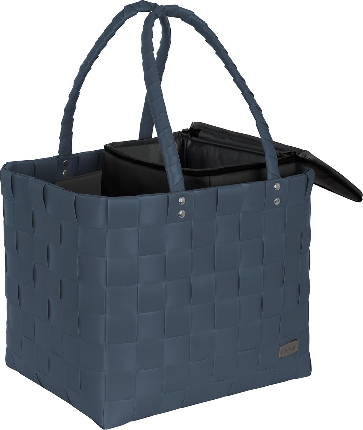 Picknicktasche mit kleiner Kühltasche, Dunkelblau kleine Kühltasche