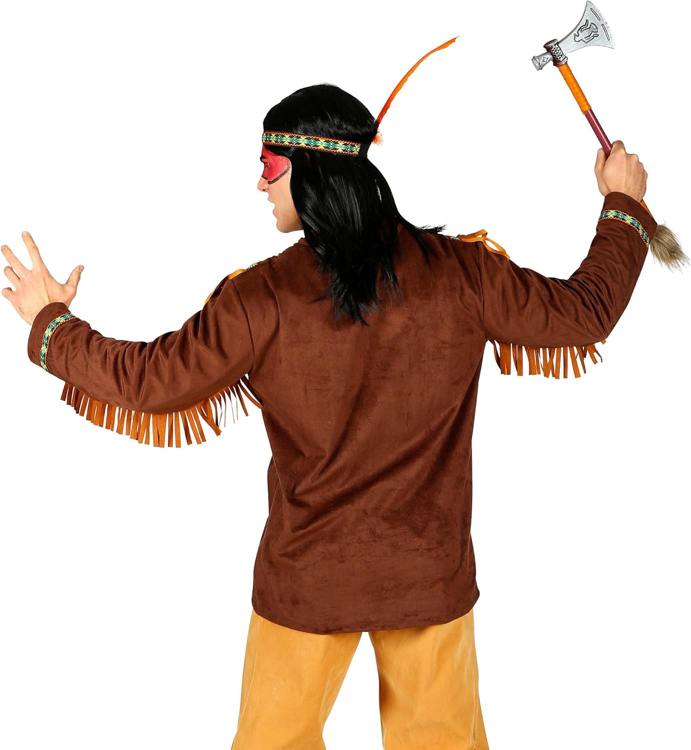 Kostüm Indianer Oberteil, Stirnband mit Feder), S