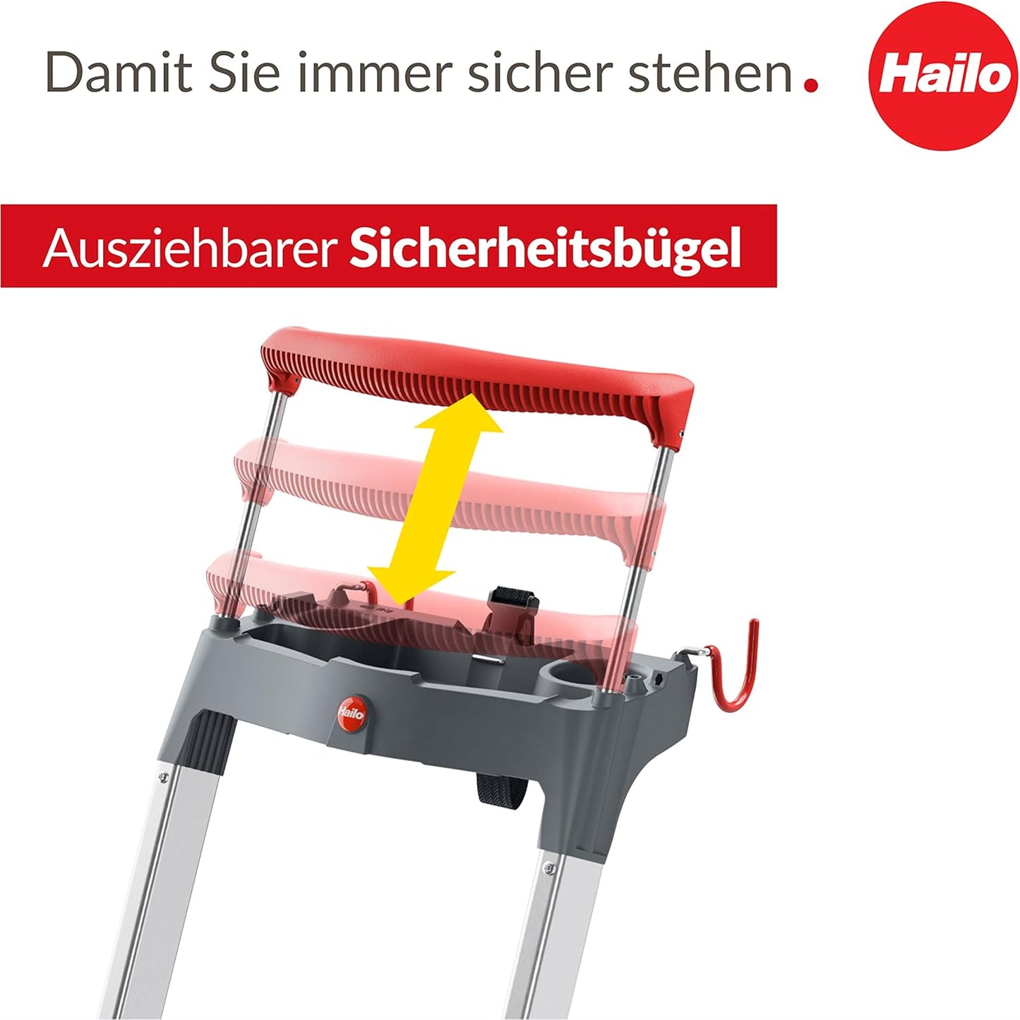 L84 ComfortLine Stehleiter, 5 Stufen