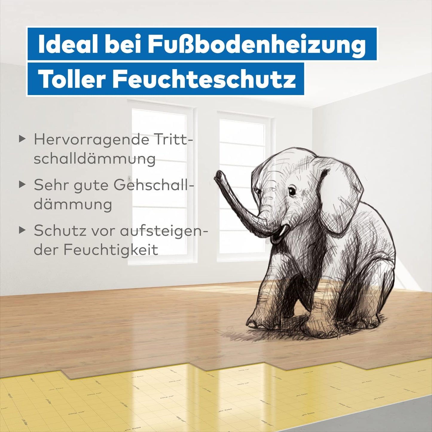 Verlegeunterlage AquaStop für Parkett & Laminat