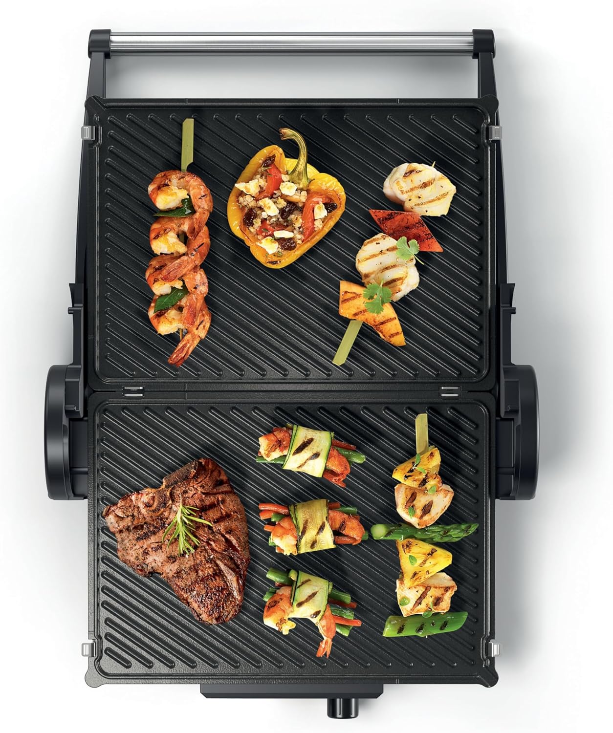 3-in-1 Kontaktgrill TCG4104 mit herausnehmbaren Grillplatten