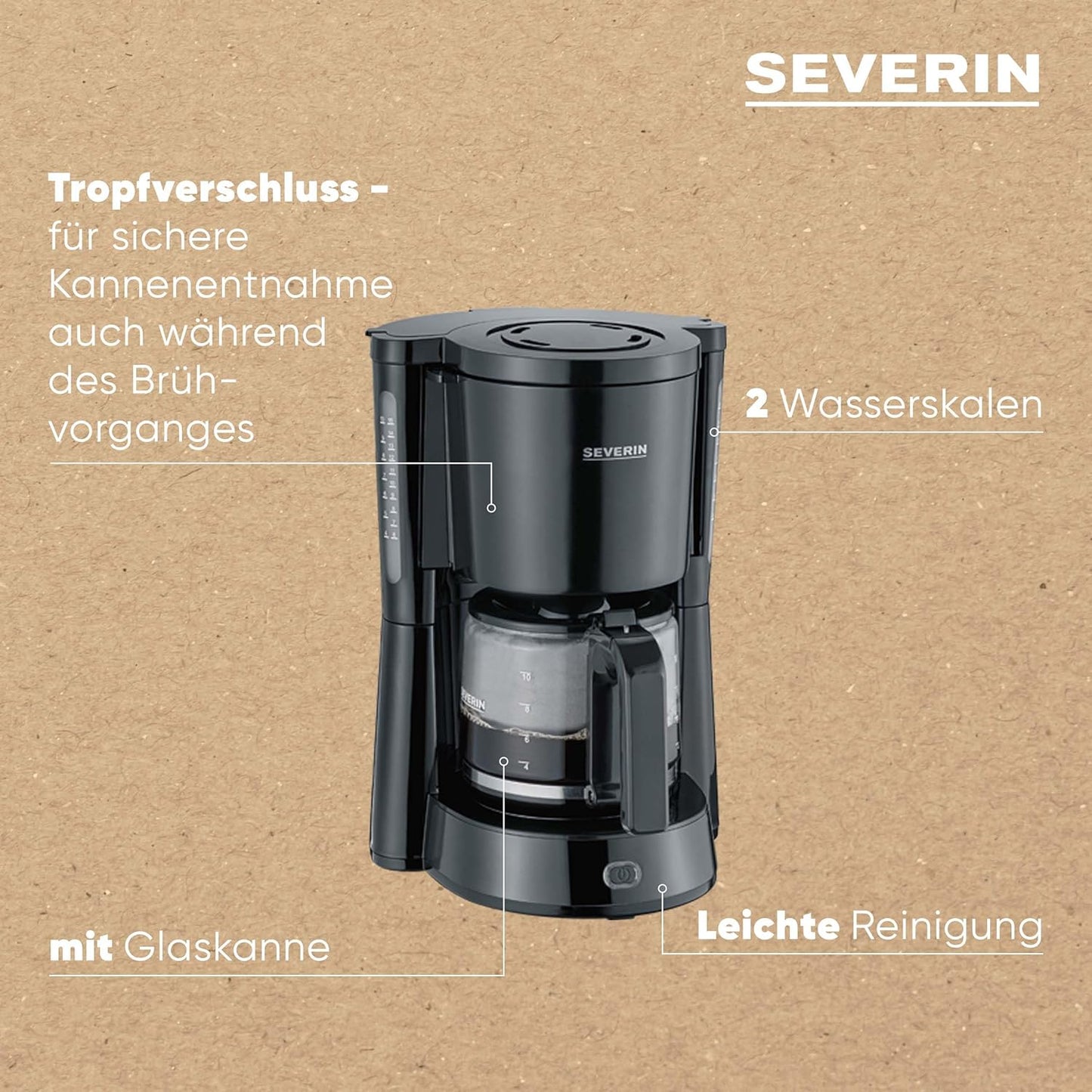 Kaffeemaschine KA 4815, Schwarz