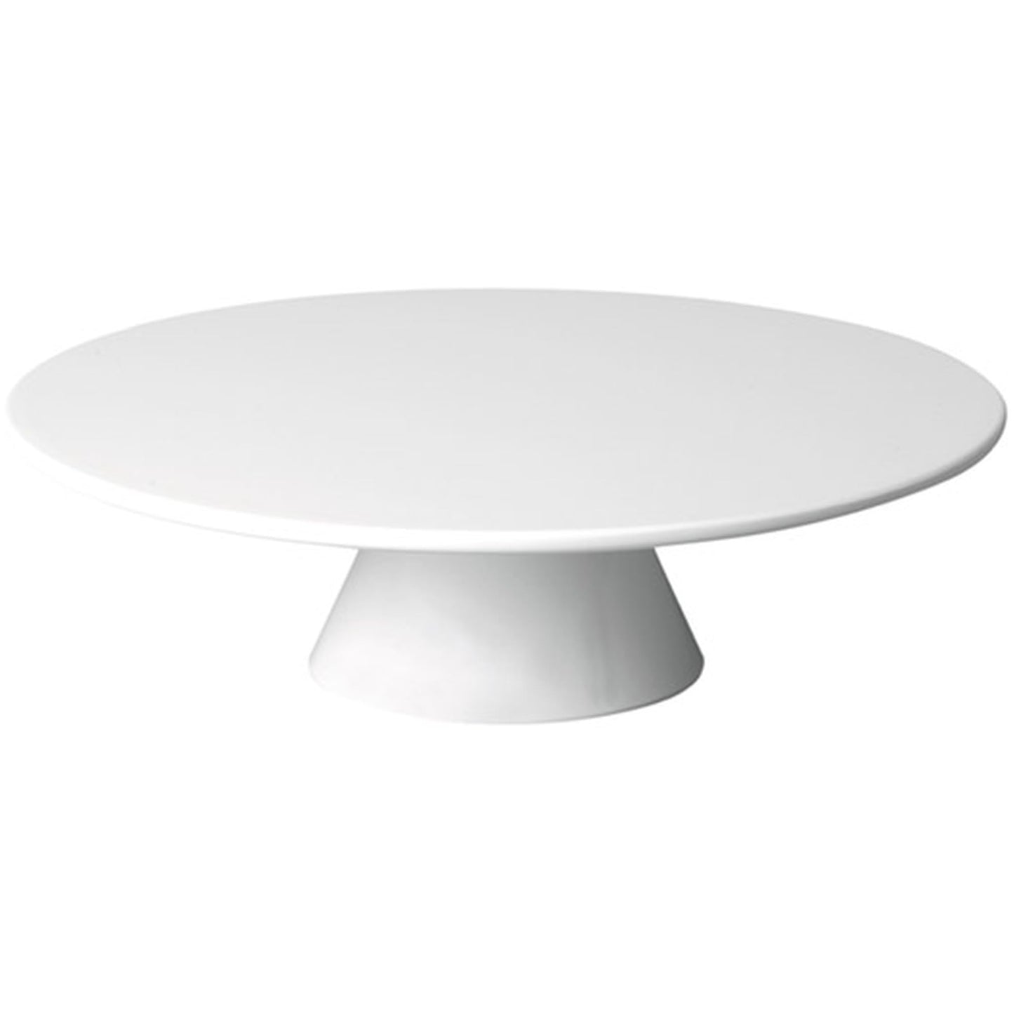 Servier- und Tortenplatte Casual, Weiss 8 cm