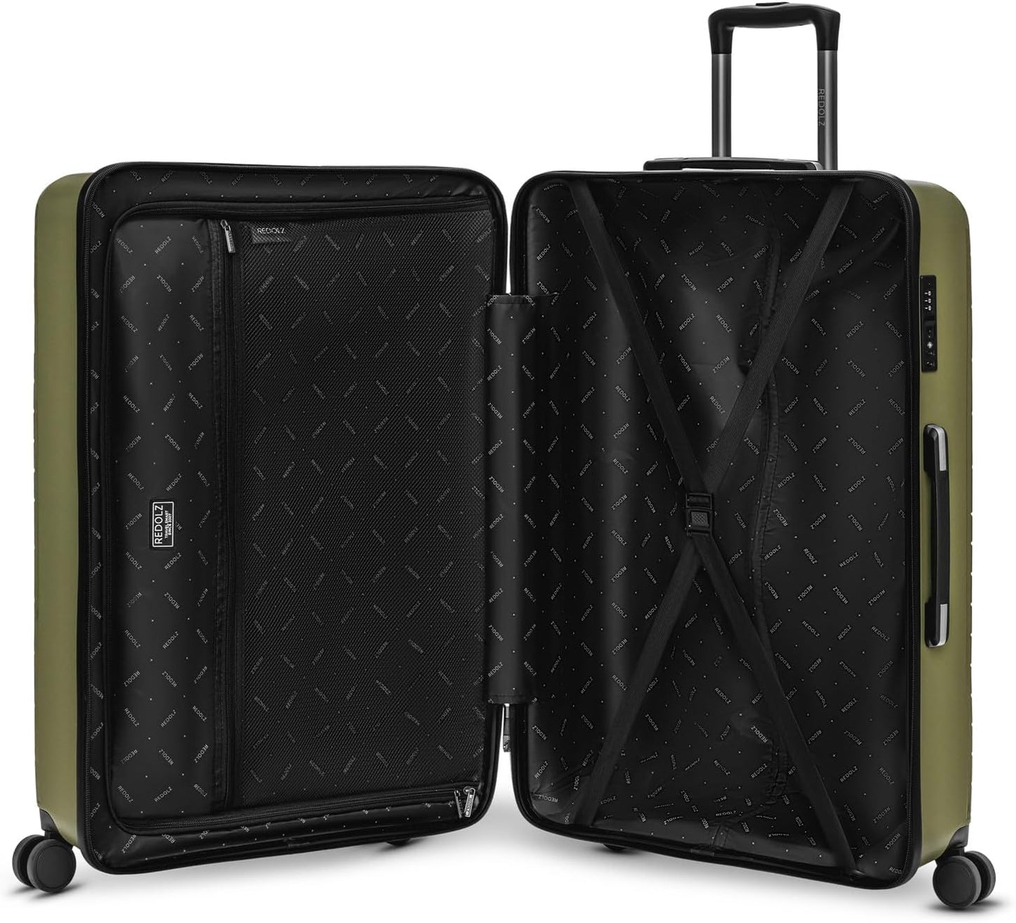 Hartschalen Koffer Essentials 05, Dark-olive Koffer L (75 cm)