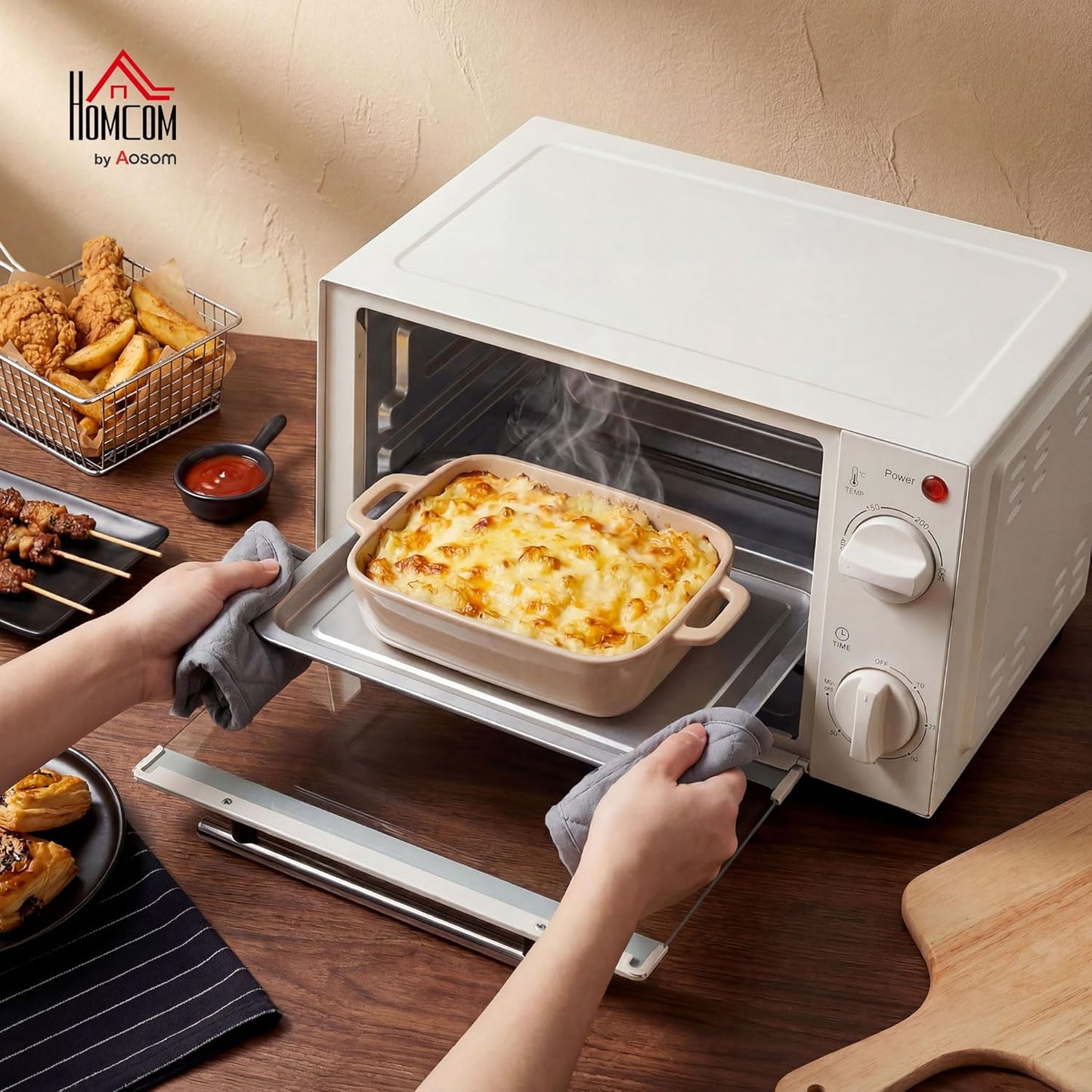 Mini-Backofen, 9 L, Cremeweiss