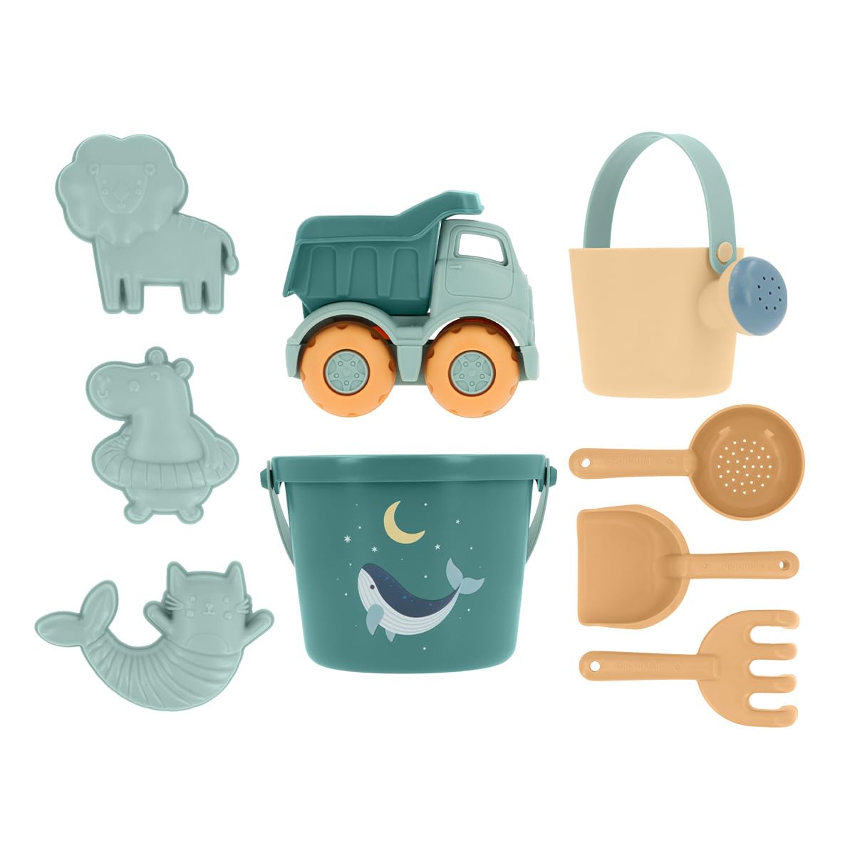 Strandspielzeug-Set, Whale Teal