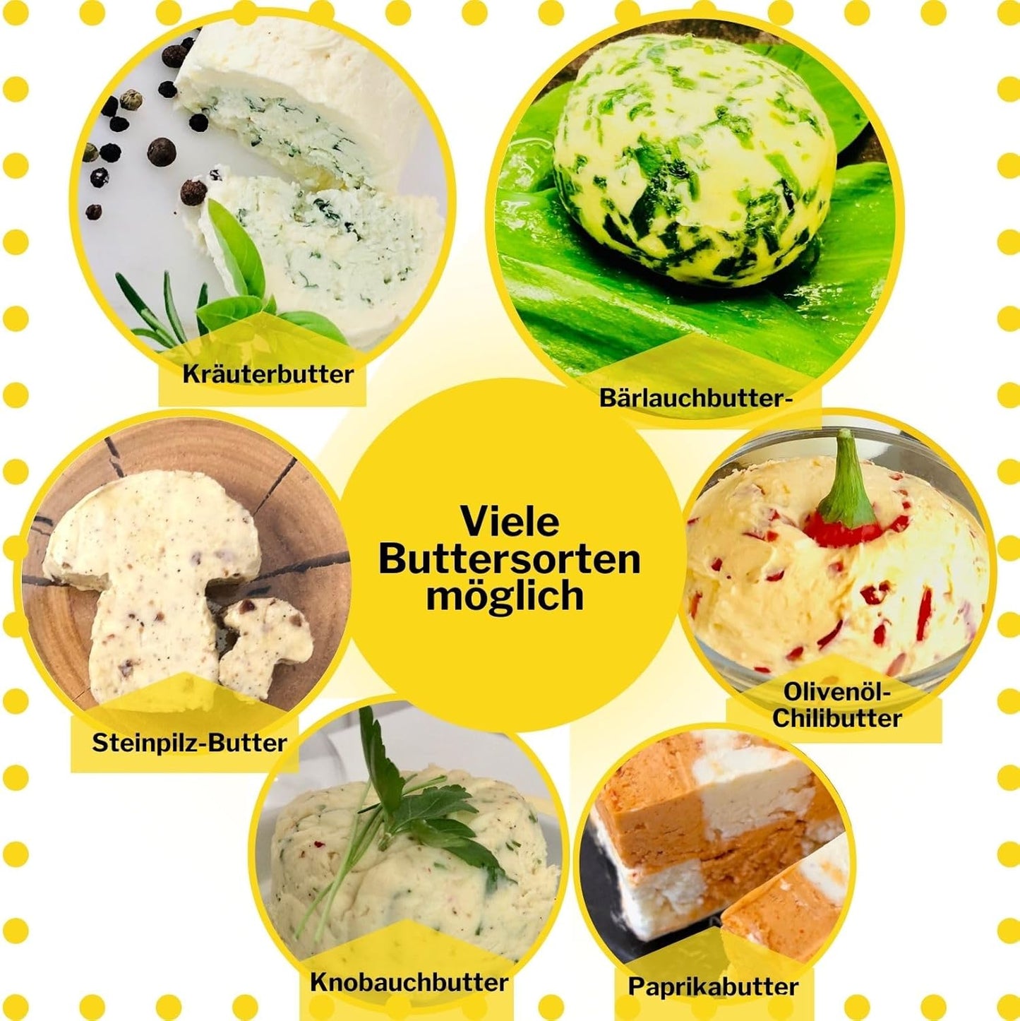 Butter-Shaker für hausgemachte Butter und Buttermilch