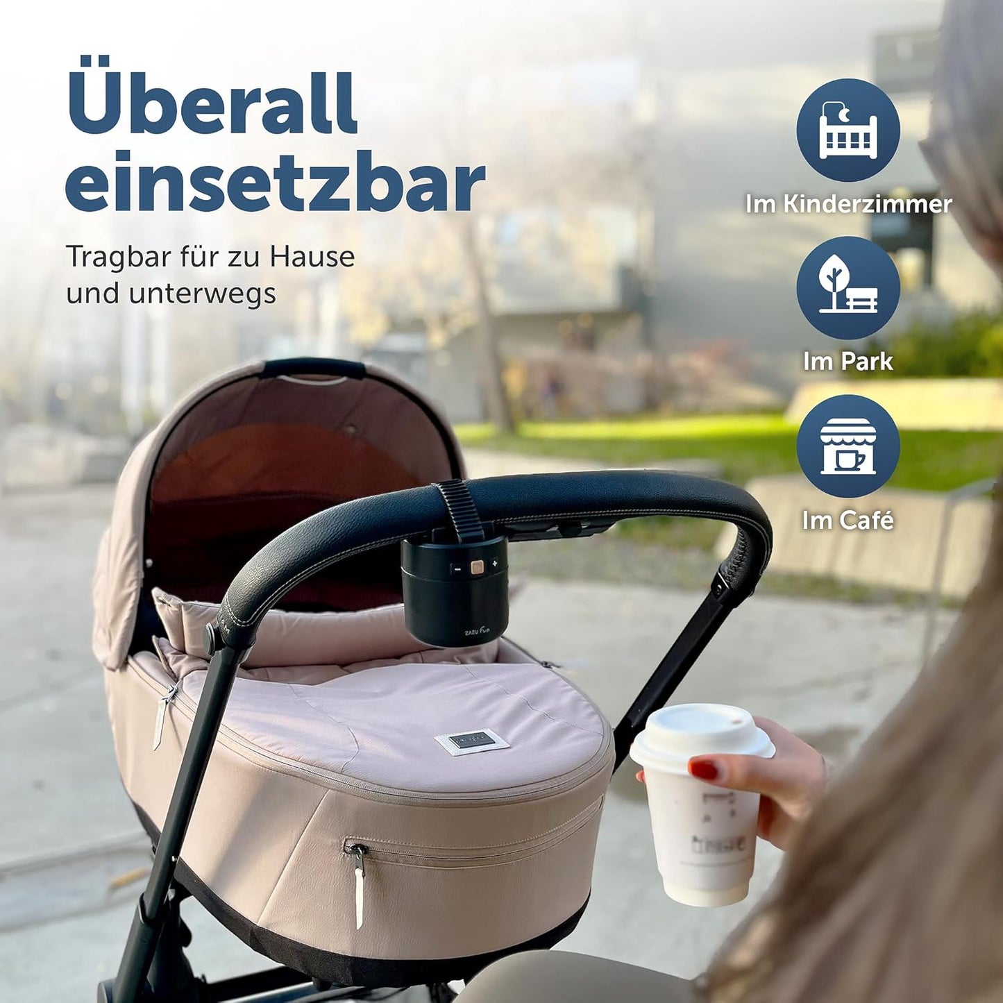 Baby-Kinderwagen-Schaukler Roxy mit Weinen-Sensor