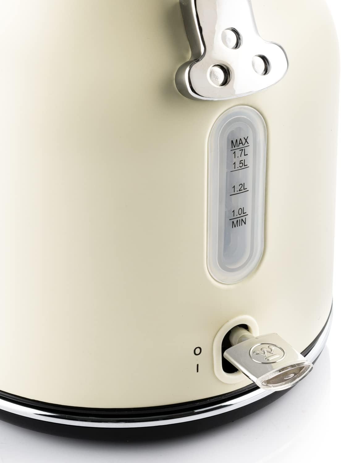 Retro Wasserkocher mit Kalkfilter, 1,7 Liter, Weiss