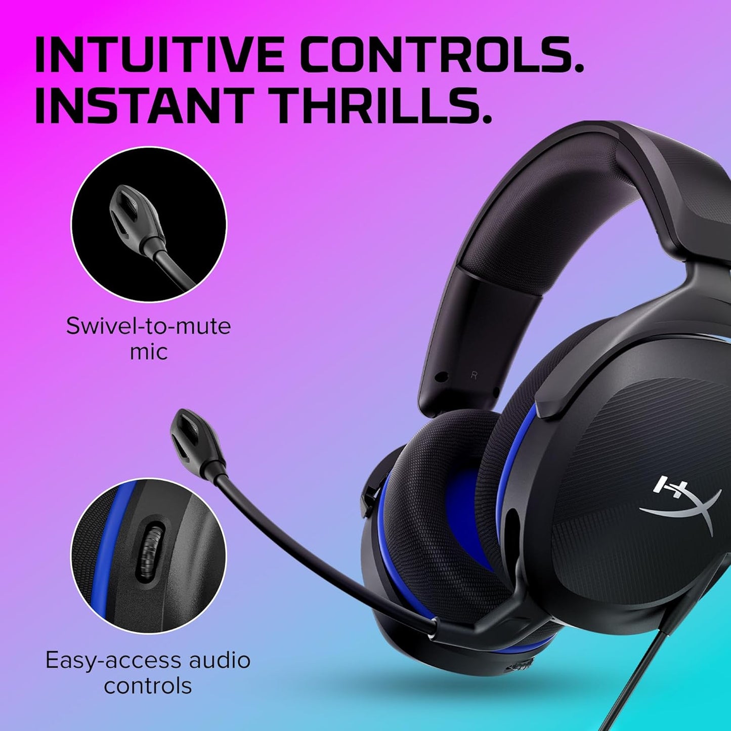 Cloud Stinger 2 Core Gaming-Headset für PlayStation, Stinger Core 2 PlayStation Black