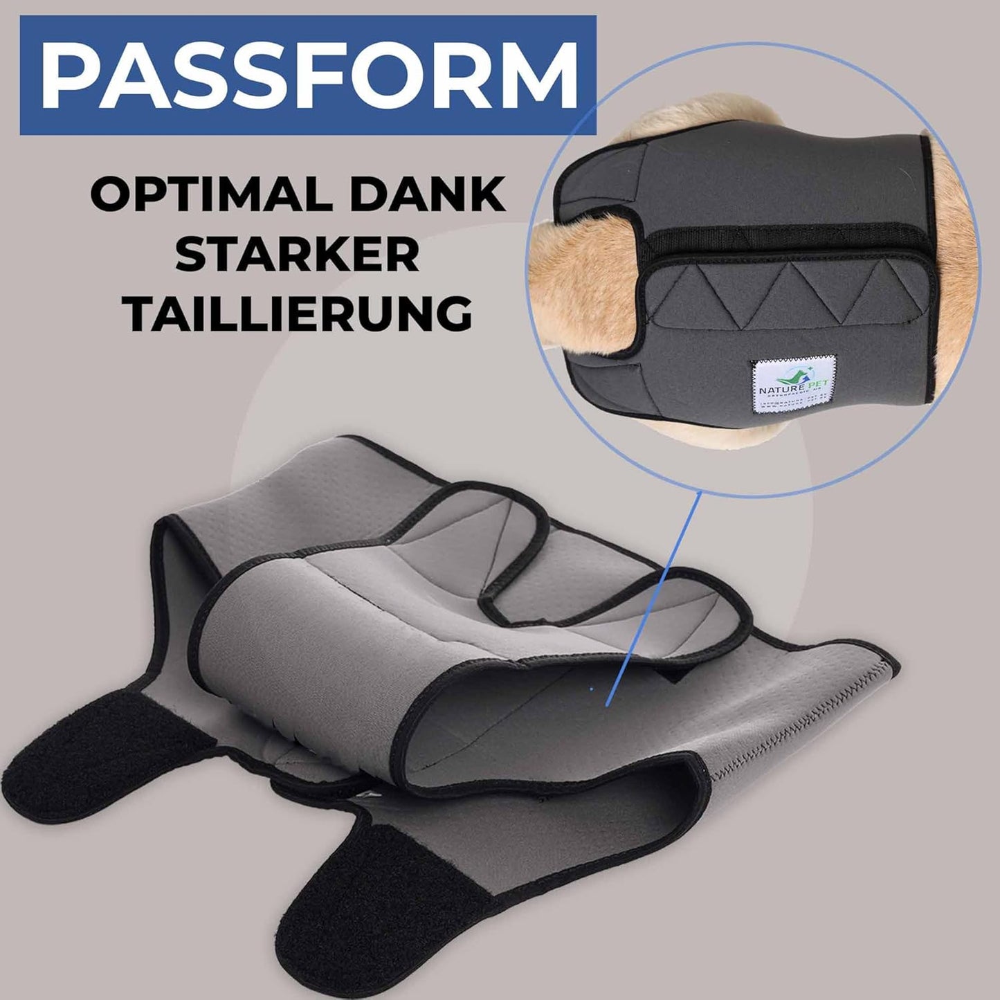 Hunde-Läufigkeitshose, Schwarz (ohne Netz) L
