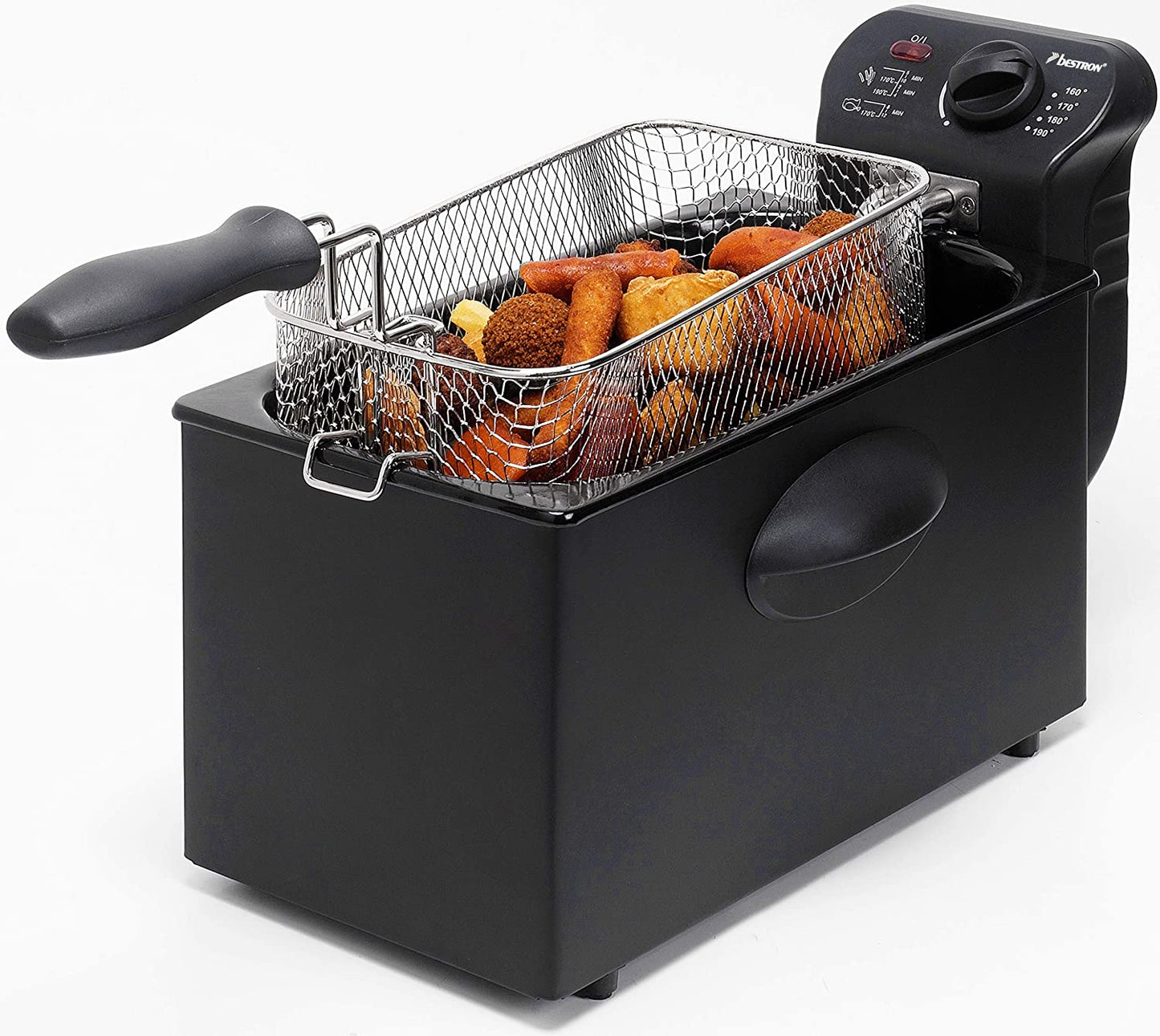 AF357B, Fritteuse, Schwarz Single